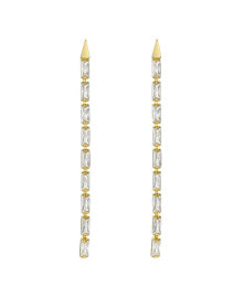 Купить серьги Ted Baker London: ISALIE: Crystal Baguette Slinky Drop Earrings