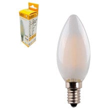 EDM LED Matte Glass Filament Candle Bulb E14 4.5W 470 Lumens 3200K