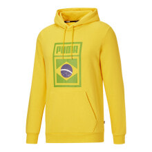 Puma World Cup Hoodie Fl Mens Yellow Casual Outerwear 67481303