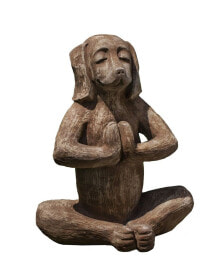 Campania International yoga Dog Garden Statue