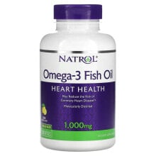 Рыбий жир и Омега 3, 6, 9 Натрол, рыбий жир омега-3, натуральный лимонный вкус, 1000 мг, 150 мягких таблеток