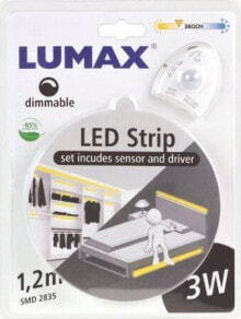 Купить умные светодиодные ленты Lumax: Taśma LED Lumax Zestaw Lumax LS501S taśma LED z czujnikiem ruchu i zmierzchu