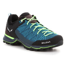 Мужская спортивная обувь мужские кроссовки спортивные треккинговые синие текстильные низкие демисезонные Salewa Ms Mtn Trainer Lite M 61363-8744 trekking shoes