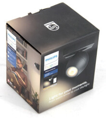 Philips Hue White Ambiance Buckram Spot BT schwarz