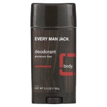 Дезодоранты every Man Jack, Дезодорант, без алюминия, кедр, 85 г (3 унции)