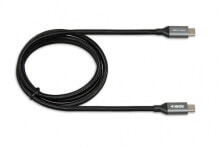 Компьютерные разъемы и переходники iBox IKUMTC31G2 USB кабель 1 m 3.2 Gen 2 (3.1 Gen 2) USB C Черный