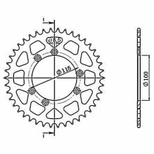 SUPERSPROX Aluminium Gas Gas 520x44 RAL868X44BLK rear sprocket