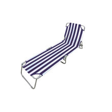 Sun-lounger Marbueno Stripes Blue White 187 x 24 x 55 cm