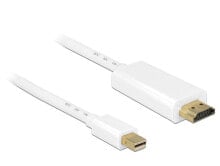 DeLOCK 83706 видео кабель адаптер 1 m Mini DisplayPort HDMI Белый