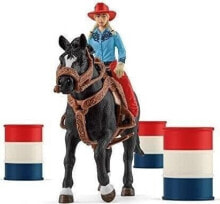 Figurka Schleich Schleich Farm World Barrel Racing with Cowgirl, play figure