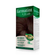 Краска для волос farmatint	Permanent Coloring Gel No. 4N Перманентная краска для волос на растительной основе и маслах без аммиака,оттенок каштановый