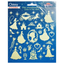 GLOBAL GIFT Classy Princess Shine In The Dark Stickers