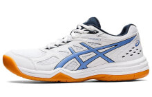 Asics Upcourt 4 低帮耐磨排球鞋 女款 白蓝 / Кроссовки Asics Upcourt 4 1072A055-105