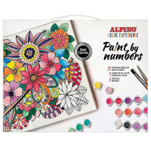 ALPINO Paint By Numbers Canvas. Paints And Brushes