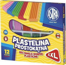Пластилин и масса для лепки для детей Astra Plasticine rectangular 12 colors 303117
