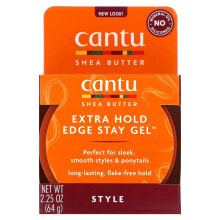 Cantu Shea Butter Extra Hold Edge Stay Gel Гель для фиксации волос с маслом ши 64 ш