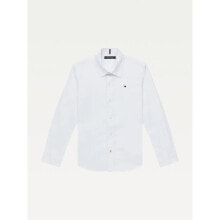 TOMMY HILFIGER KIDS Solid Long Sleeve Shirt