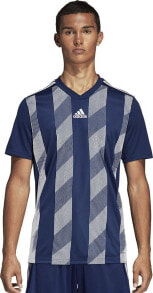 Мужские спортивные футболки и майки adidas Koszulka męska Striped 19 JSY niebieska r. M (DP3200)