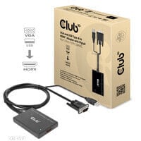 CLUB3D CAC-1720 видео кабель адаптер 0,6 m HDMI Тип A (Стандарт) VGA (D-Sub) + USB Черный