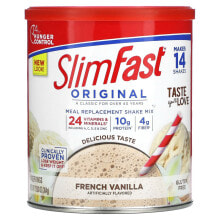 SlimFast, Original, коктейльная смесь-заменитель пищи, клубника со сливками, 364 г (12,83 унции)