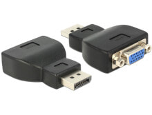 Компьютерные разъемы и переходники DeLOCK 65567 кабельный разъем/переходник DisplayPort VGA Черный