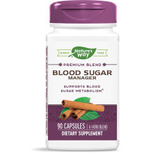 Витамины и БАДы при сахарном диабете Nature's Way Blood Sugar Metabolism Manager Комплекс для регулирование уровня сахара в крови 90 капсул