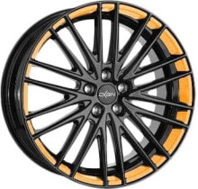 Колесный диск литой Oxigin 19 Oxspoke black foil neon orange 7.5x17 ET45 - LK5/108 ML63.4