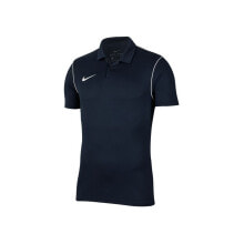 Мужские спортивные поло Мужская футболка-поло спортивная черная с логотипом Nike Dry Park 20