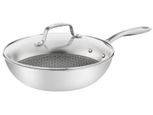 Frying pans and saucepans tEFAL Eternal Mesh - Round - Wok/Stir-Fry pan - Stainless steel - Stainless steel - 250 °C - Aluminum - Stainless steel