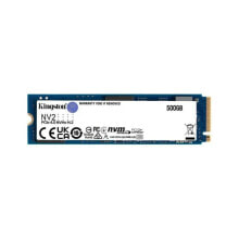 Внутренние твердотельные накопители (SSD) kingston Technology Festplatte - SSD NV2 - 500 GB Internal - M.2 2280 PCIE 4.0 NVME - BLEU