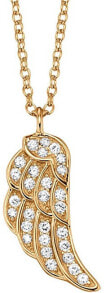 Ювелирные колье gold-plated silver necklace with zircons ERN-LILWING-ZG