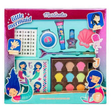 Детская декоративная косметика и духи для девочек AQUARIUS COSMETIC Little Mermaid Makeup Box Martinelia Детский набор для макияжа - русалочка
