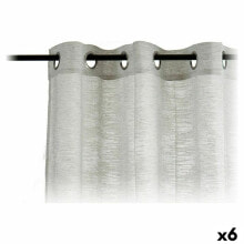Curtains 140 x 260 cm Grey (6 Units)