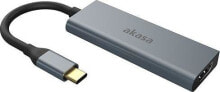 USB-концентраторы Akasa 4in1 USB-C station / replicator (AK-CBCA19-18BK)