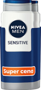 Nivea Men Sensitive Shower Ge Мужской гель для душа для чувствительной кожи 2 х  500 мл