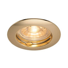 SLV PIKA - Recessed lighting spot - GU10 - 1 bulb(s) - 220-240 V - Brass