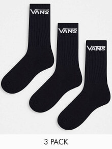 Купить мужские носки Vans: Vans Classic 3-pack Socks in Black