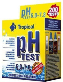 Аквариумная химия tropical Test pH 6.0-7.8 Tropical 200 pcs.
