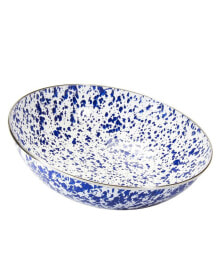 Cobalt Swirl Enamelware Collection 5 Quart Serving Bowl