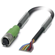 Кабели и разъемы для аудио- и видеотехники Phoenix Contact 1554872 кабель для датчика/привода 5 m Черный