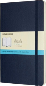 Moleskine Notes MOLESKINE L (13x21cm) w kropki, miękka oprawa, sapphire blue, 192 strony, niebieski