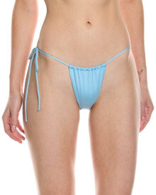 Купить женские купальники Monica Hansen Beachwear: Monica Hansen Beachwear Money Maker Side Tie String Bikini Bottom Women's Blue S