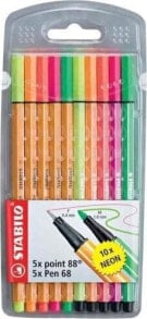 Stabilo STABILO point 88/Pen 68 etui 10 szt. neon 8868/10-1