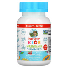 Витамины и БАДы для детей maryRuth Organics, Мультивитаминные жевательные мармеладки для детей, клубника, папайя и супер-пунш, 60 жевательных таблеток