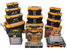 Ящики для строительных инструментов perel OM16M ящик для инструментов Черный, Желтый