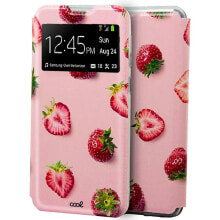 COOL Xiaomi Mi Note 10 Lite Strawberry Drawings flip phone case