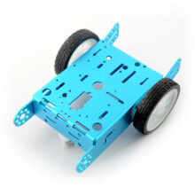 Конструкторы электронные синее металлическое Шасси 2WD 2-колесное с приводом от двигателя постоянного тока