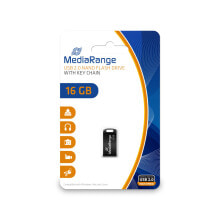 MediaRange MR921 USB флеш накопитель 16 GB USB тип-A 2.0 Черный