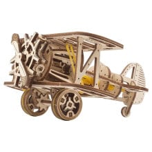 UGEARS Mini-Biplane Wooden Mechanical Model