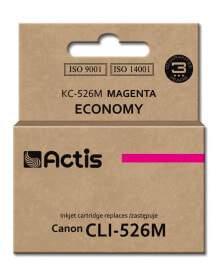 Actis KC-526M ink (replacement for Canon CLI-526M; Standard; 10 ml; magenta) - Standard Yield - Dye-based ink - 10 ml - 500 pages - 1 pc(s) - Single pack купить онлайн